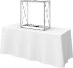 Picture of Embrace 2.5ft Backlit Tabletop Push-Fit Tension Fabric Display