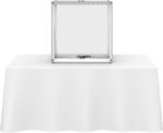 Picture of Embrace 2.5ft Backlit Tabletop Push-Fit Tension Fabric Display