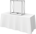Picture of Embrace 2.5ft Backlit Tabletop Push-Fit Tension Fabric Display