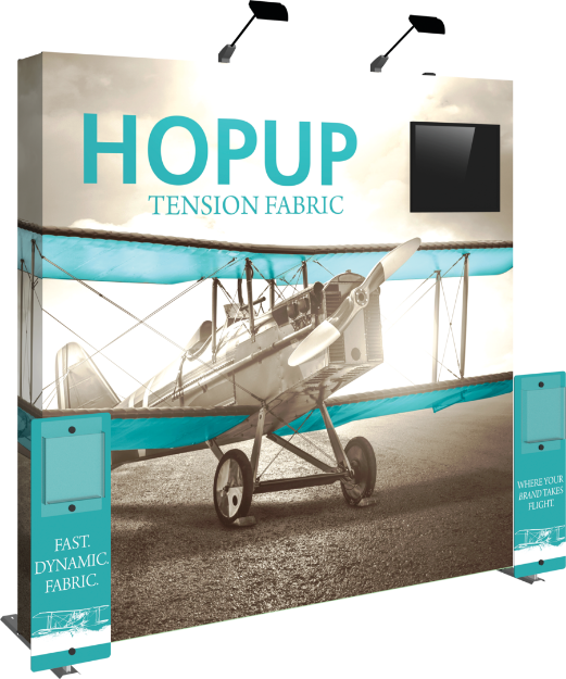 Picture of Hopup 7.5ft Full Height Tension Fabric Backwall and Accessory Kit 01