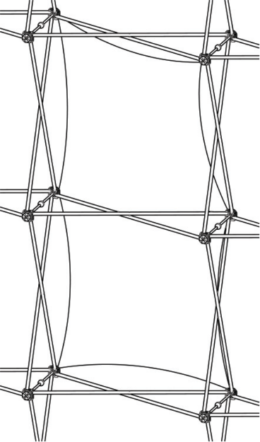 Picture of Xclaim (1x2 Quad) Single Twist Fabric Popup Display Graphic