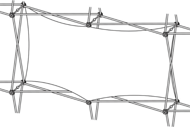 Picture of Xclaim (2x1 Quad) Double Thread Fabric Popup Display Graphic