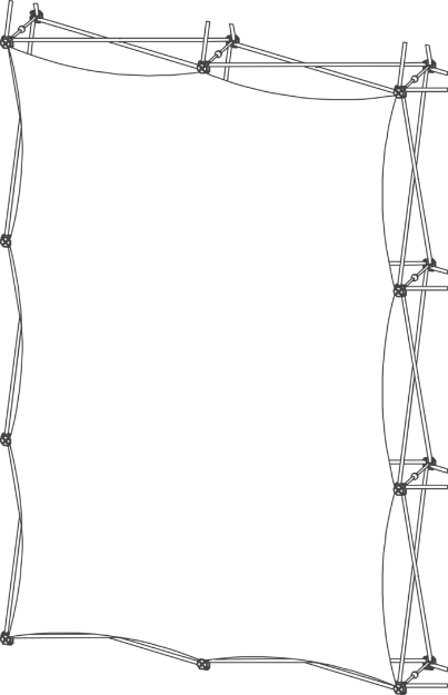 Picture of Xclaim (2x3 Quad) All Front Fabric Popup Display Graphic