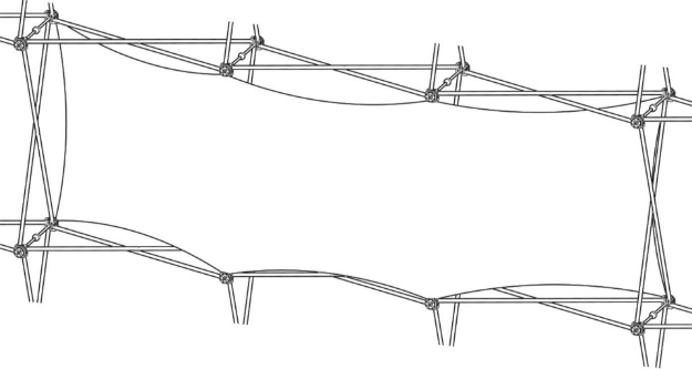 Picture of Xclaim (3x1 Quad) Double Thread Fabric Popup Display Graphic