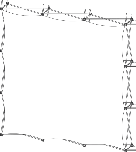 Picture of Xclaim (3x3 Quad) All Front Fabric Popup Display Graphic