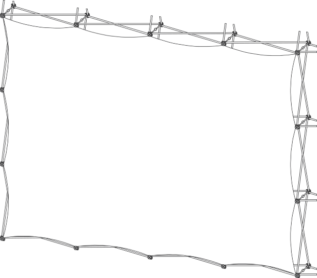 Picture of Xclaim (4x3 Quad) All Front Fabric Popup Display Graphic