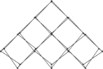 Picture of Xclaim 10ft 6 Quad Pyramid Fabric Popup Display Kit 02