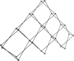 Picture of Xclaim 10ft 6 Quad Pyramid Fabric Popup Display Kit 02