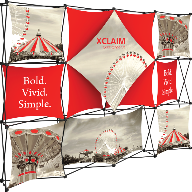 Picture of Xclaim 10ft Fabric Popup Display Kit 06