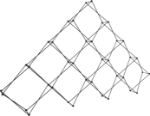 Picture of Xclaim 14ft 10 Quad Pyramid Fabric Popup Display Frame
