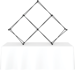 Picture of Xclaim 8ft Tabletop 3 Quad Pyramid Fabric Popup Display Kit 01