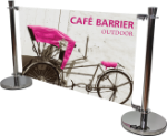 Picture of Cafe Barrier Indoor/Outdoor Banner Stand System