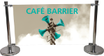 Picture of Cafe Barrier Indoor/Outdoor Banner Stand System