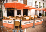 Picture of Cafe Barrier Indoor/Outdoor Banner Stand System