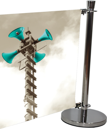 Picture of Cafe Barrier Indoor/Outdoor Banner Stand System Extension Kit