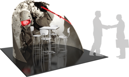 Picture of Formulate Chip-Shaped Wall 02 Tension Fabric Structure