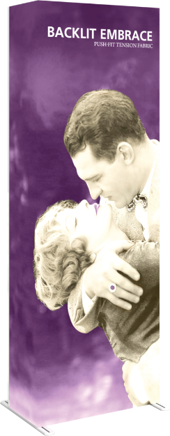 Picture of Embrace 2.5ft Backlit Full Height Push-Fit Tension Fabric Display