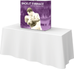 Picture of Embrace 2.5ft Backlit Tabletop Push-Fit Tension Fabric Display