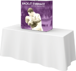 Picture of Embrace 2.5ft Backlit Tabletop Push-Fit Tension Fabric Display