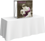 Picture of Embrace 2.5ft Square Tabletop Push-Fit Tension Fabric Display