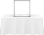 Picture of Embrace 2.5ft Square Tabletop Push-Fit Tension Fabric Display