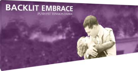 Picture of Embrace 20ft Backlit Full Height Push-Fit Tension Fabric Display