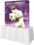 Picture of Embrace 5ft Backlit Tabletop Push-Fit Tension Fabric Display