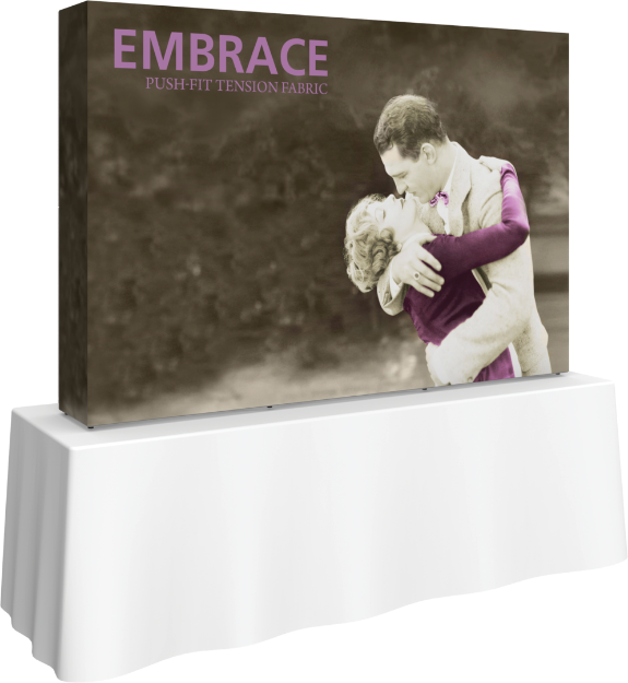 Picture of Embrace 7.5ft Tabletop Push-Fit Tension Fabric Display