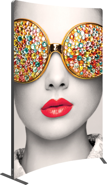 Picture of Vector Frame Curved 03 Fabric Banner Display