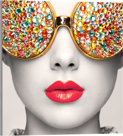 Picture of Vector Frame Edge S-01 Square Fabric Poster Display