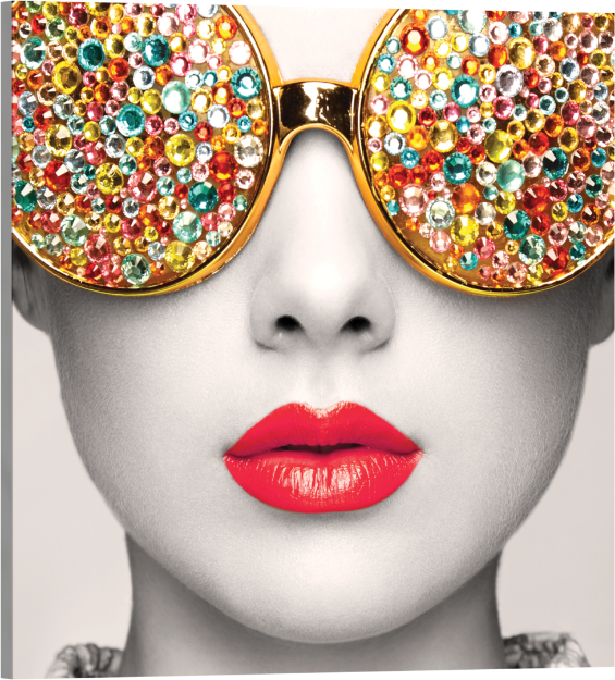 Picture of Vector Frame Edge S-01 Square Fabric Poster Display