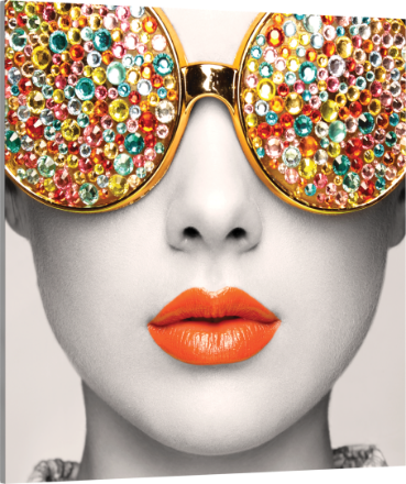 Picture of Vector Frame Edge S-02 Square Fabric Poster Display