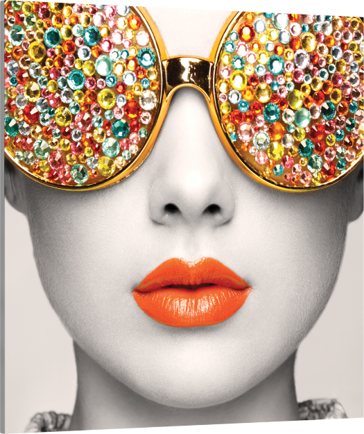 Picture of Vector Frame Edge S-02 Square Fabric Poster Display