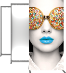 Picture of Vector Frame Light Box Rectangle 04 Fabric Banner Display