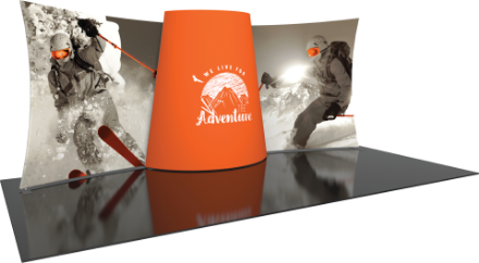 Picture of Formulate Designer Series 20ft Fabric Backwall Kit 03