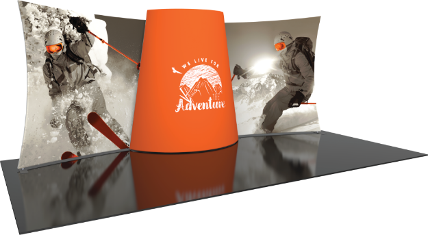 Picture of Formulate Designer Series 20ft Fabric Backwall Kit 03