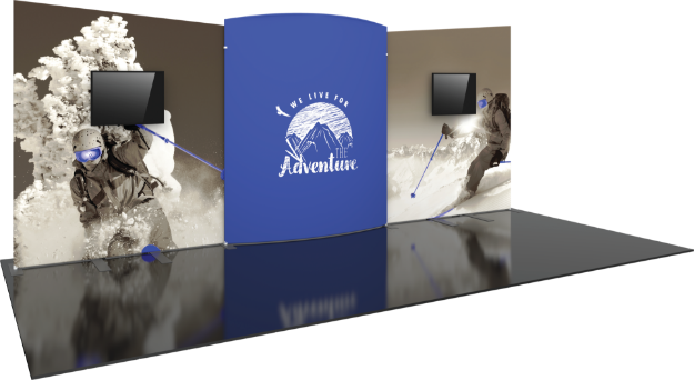 Picture of Formulate Designer Series 20ft Fabric Backwall Kit 08