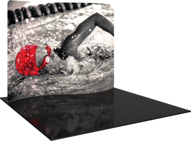 Picture of Formulate Essential 10ft Serpentine Curve Fabric Backwall