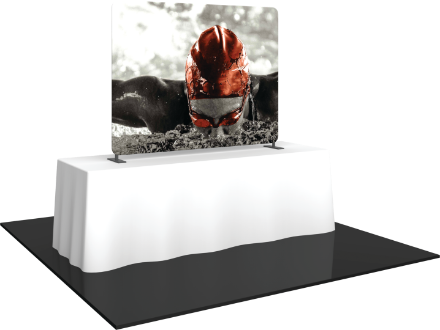 Picture of Formulate Essential Tabletop Straight Fabric Backwall