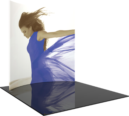 Picture of Formulate Master 10ft Horizontal Curve 10ft Tall Fabric Backwall