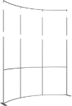 Picture of Formulate Master 10ft Horizontal Curve 10ft Tall Fabric Backwall