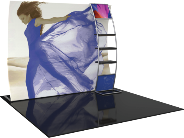 Picture of Formulate Master 10ft VC10 Vertical Curve Fabric Backwall