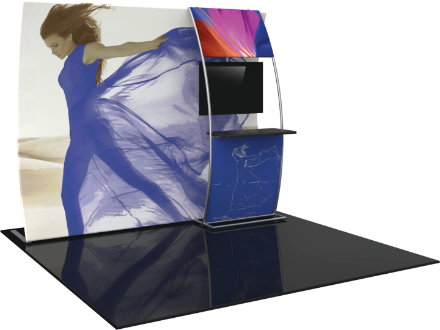 Picture of Formulate Master 10ft VC7 Vertical Curve Fabric Backwall