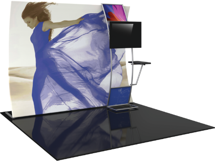 Picture of Formulate Master 10ft VC9 Vertical Curve Fabric Backwall