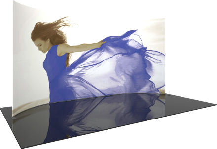 Picture of Formulate Master 20ft Horizontal Curve 10ft Tall Fabric Backwall