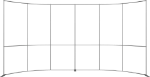 Picture of Formulate Master 20ft Horizontal Curve 10ft Tall Fabric Backwall
