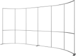 Picture of Formulate Master 20ft Horizontal Curve 10ft Tall Fabric Backwall