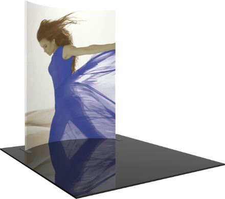 Picture of Formulate Master 8ft Horizontal Curve 10ft Tall Fabric Backwall