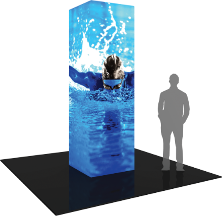 Picture of Formulate Backlit Four Sided Tower 02 Tension Fabric Structure