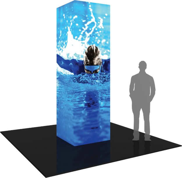 Picture of Formulate Backlit Four Sided Tower 02 Tension Fabric Structure